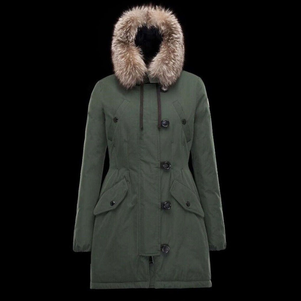 MONCLER AREDHEL FOX FUR HOOD PARKA DOWN FILLED JACKET
